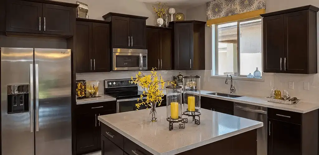 Cabinet painting results with freshly painted kitchen cabinets in Staten Island, NY